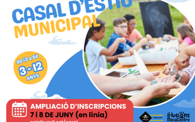 Casal d’Estiu Municipal – Ampliació d’inscripcions